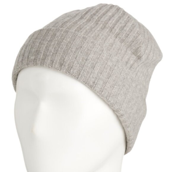 PORTOLANO Cashmere Ribbed Beanie - Picture 2 of 2